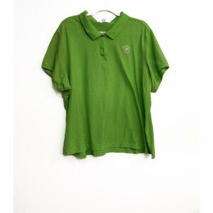 Primrose Schools Green Polo Shirt - Short Sleeve Button-Up Logo Embroidery Size